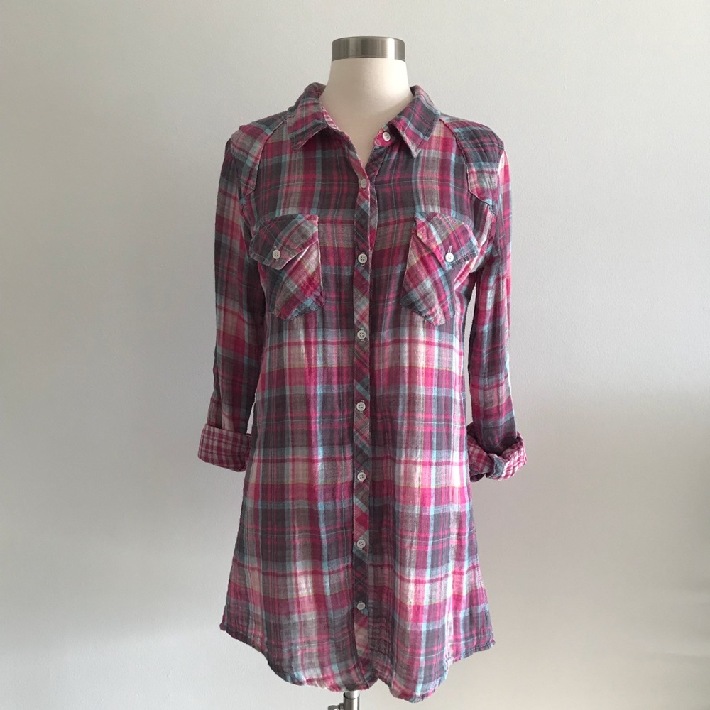 Sale Rails Plaid Soft Button Down Shirt Sz M